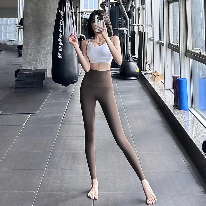 2023 new style of outerwear shark pants for women, high-waisted stretch tight, hip-lifting and slimming yoga Barbie pants leggings pic 9