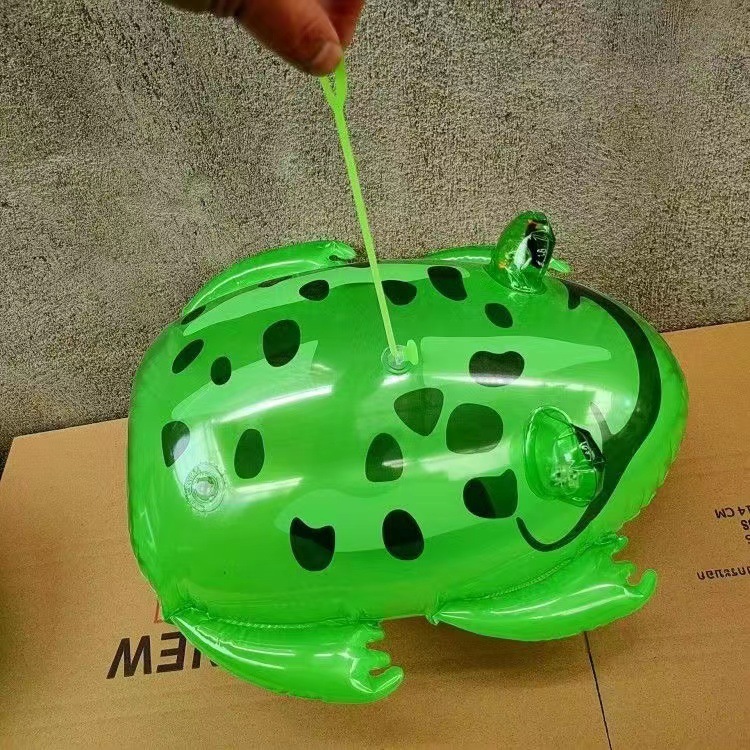 pvc充气眼睛发光青蛙充气青蛙发光大青蛙 充气斑点青蛙崽厂家直销详情9