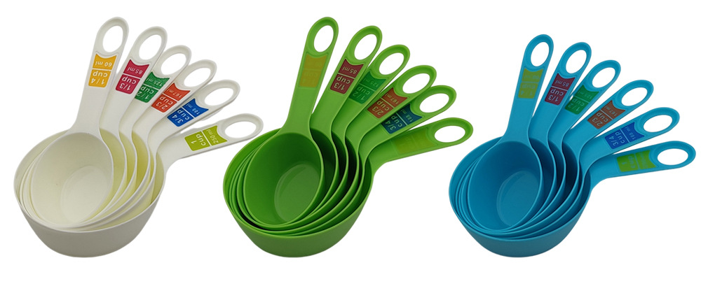 工厂供应6件套量杯量奶粉勺匙彩色塑料量勺量杯套装DIY烘焙小工具详情11