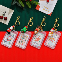 Christmas cute cartoon mini stapler, student small stapler with keychain, Christmas small gift binding machine pic 5
