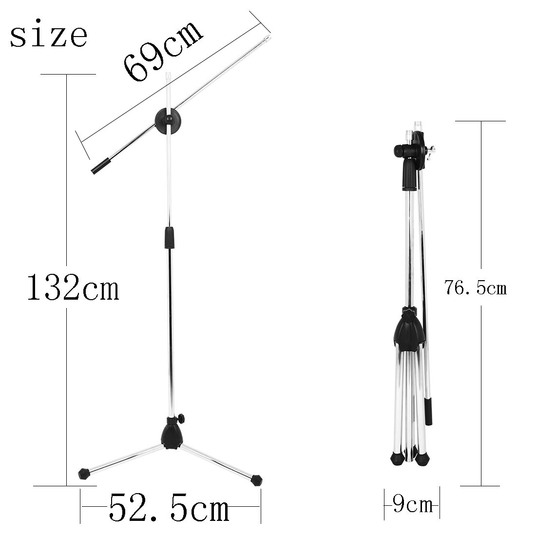 Wholesale condenser microphone stands, floor-standing microphone racks, stage performance karaoke microphone stands, and metal tripods pic 2