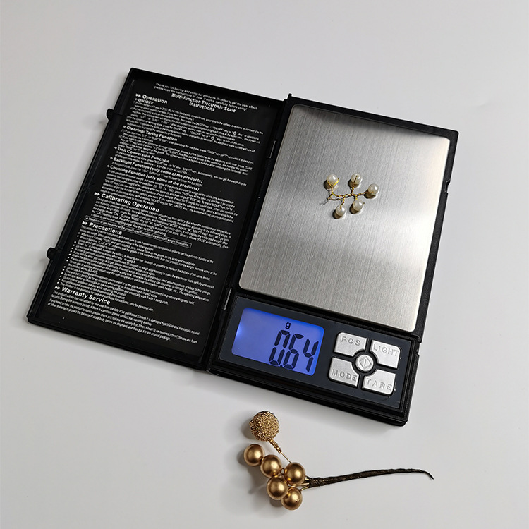 High-quality and high-precision new large notebook electronic scale, jewelry scale, gram scale, pocket scale, best-selling in foreign trade 0.01 pic 2