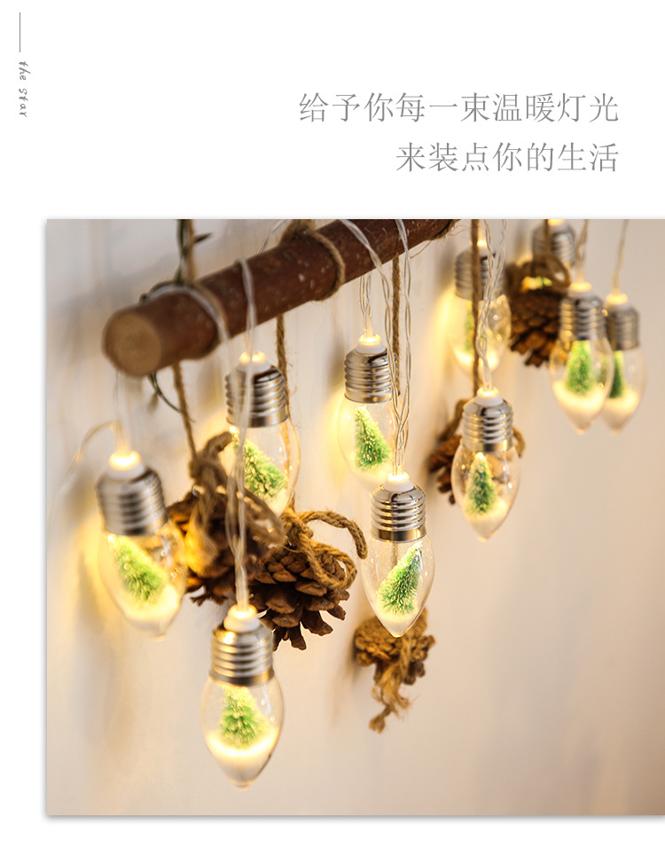 New cross-border led wishing bottle, Christmas decorative light, battery box, ins girlish photo props in stock for wholesale pic 3