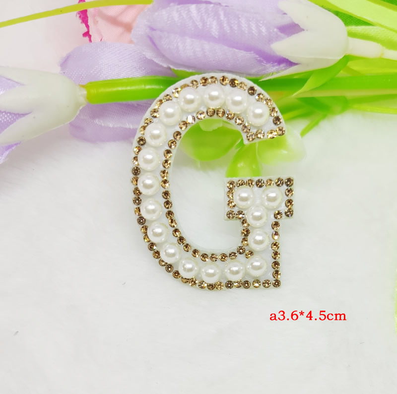 Cross-border hot diamond English pearl letter fabric pasted clothing accessories with adhesive backing 5mm pearl decoration factory DIY nail pearl wholesale pic 38