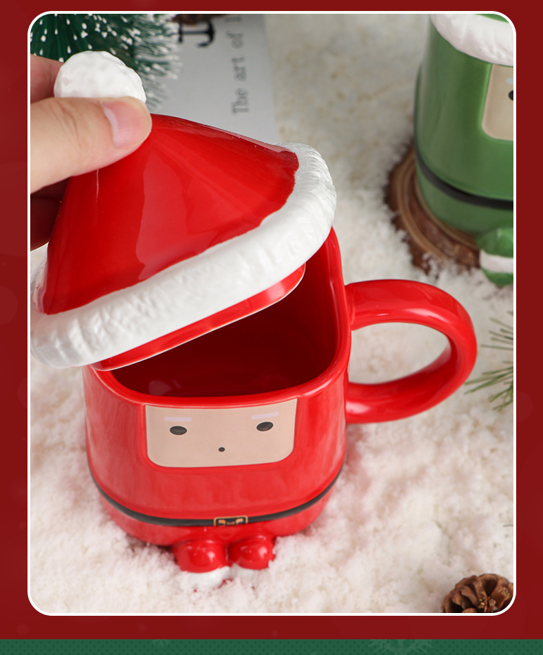 Ceramic Monster Hero ceramic cups, high appearance level, Santa-shaped mugs, advertising water cups, couple coffee cups wholesale pic 10