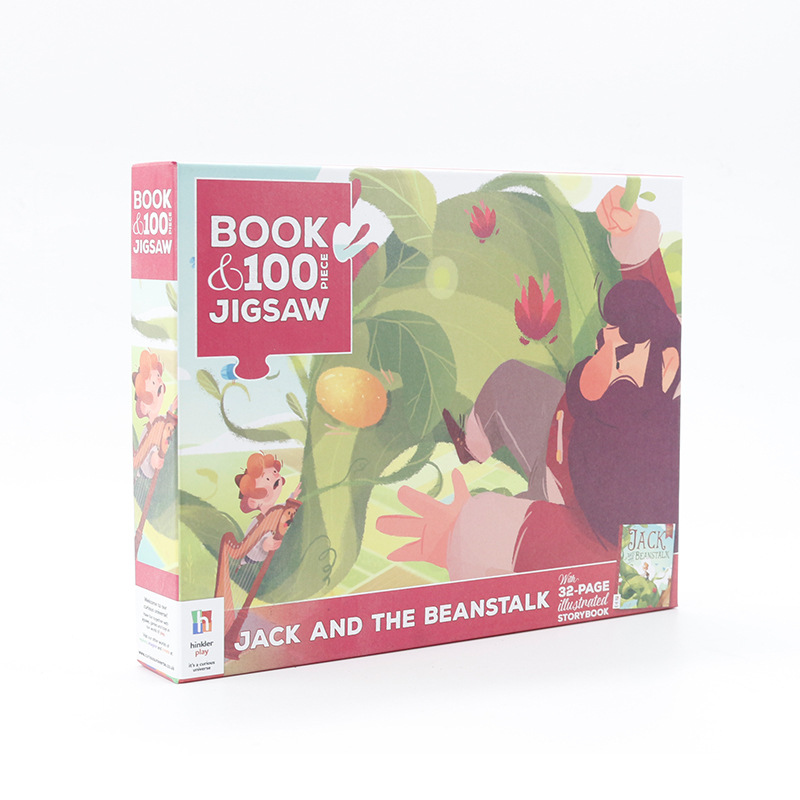 定制 100片烫金拼图白卡带闪拼图动物纸质平面拼图儿童益智玩具详情3