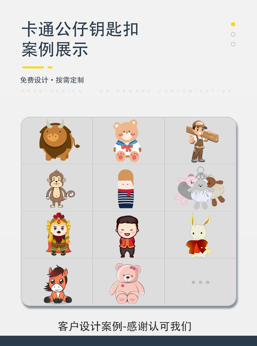 三丽鸥库洛米钥匙扣卡通3D公仔书包挂件小礼品pvc软胶钥匙扣挂件详情5