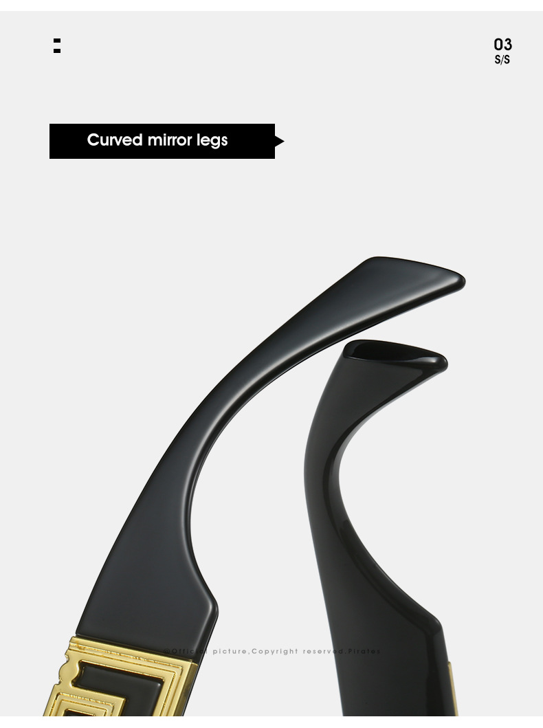 2023跨境新款方框太阳镜 欧美时尚简约品牌设计师百搭街拍墨镜女详情15