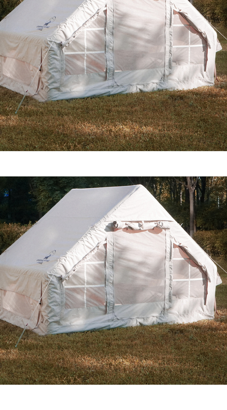 Inflatable tent, outdoor camping roof tent, automatic portable, no need to set up, rainproof cotton fabric thickened, large camping equipment pic 11