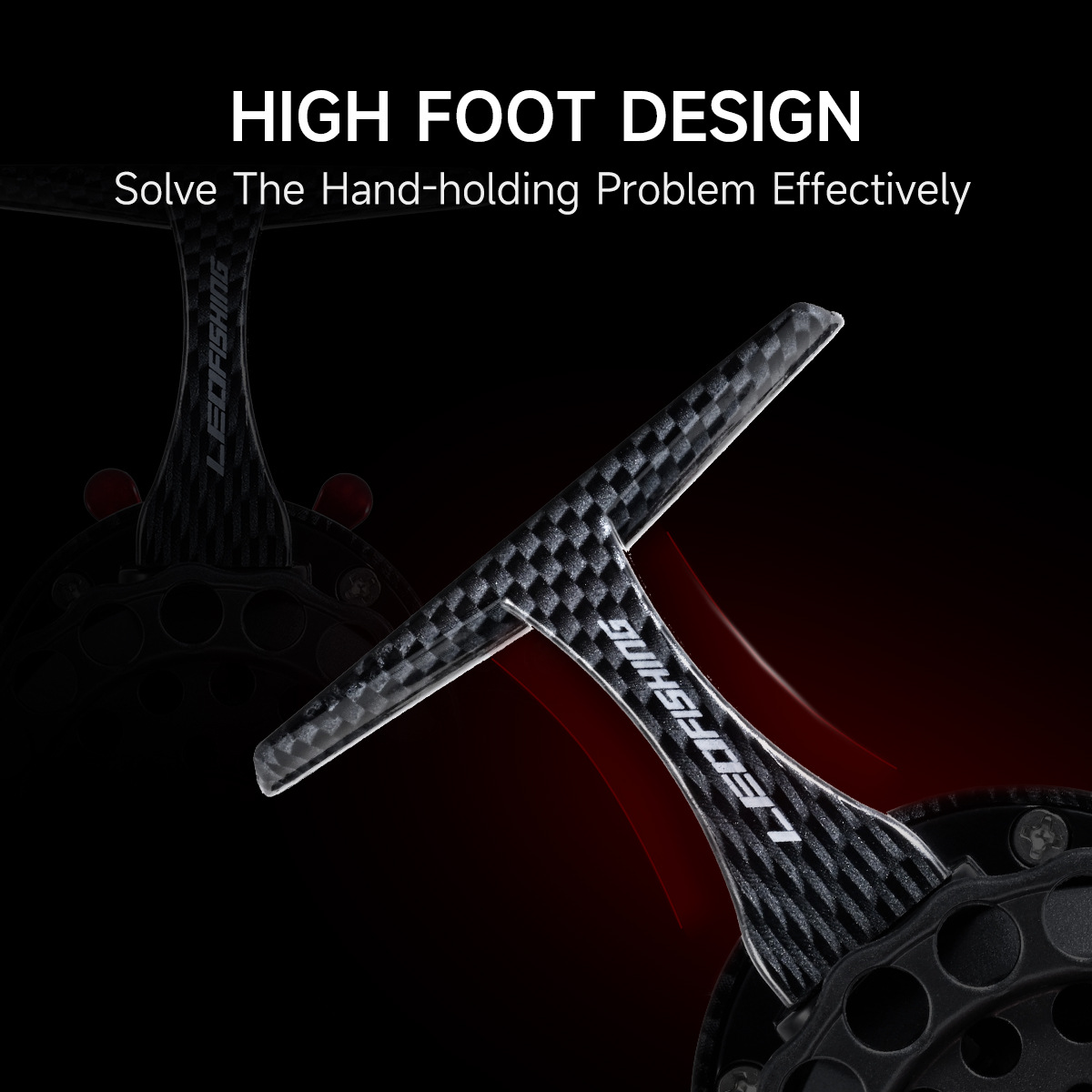 Carbon texture front wheel ice fishing, angling, fishing wheel, fish wheel pic 4