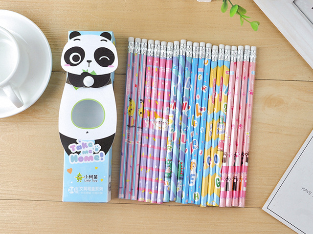 Boxed sapling pencil set, student eco-friendly HB pencils, student stationery pencils, school supplies wholesale pic 4