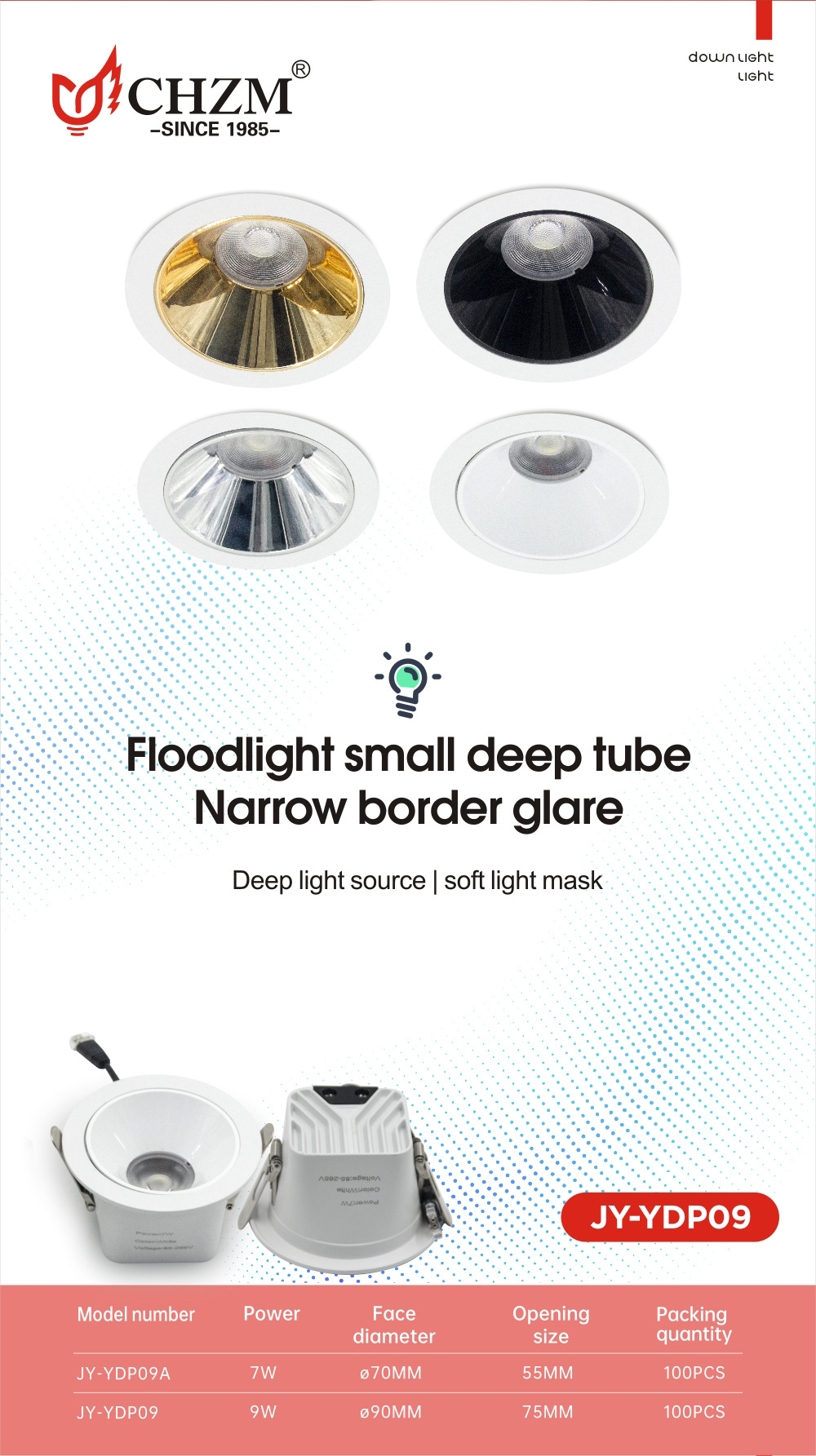 New design without main light: small hill spotlights, embedded led downlights, ceiling lights, spotlights for bedrooms and living rooms pic 3