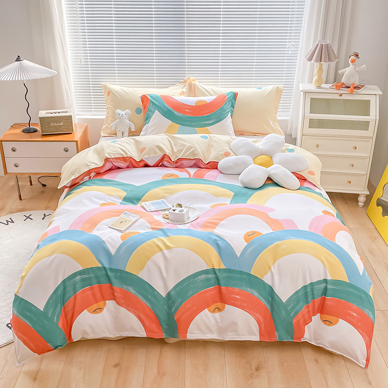 Wholesale of new all-cotton four-piece sets, frosted thickened pure cotton bed sheets, bed covers, three-piece sets, gifts, and bedding on consignment pic 20