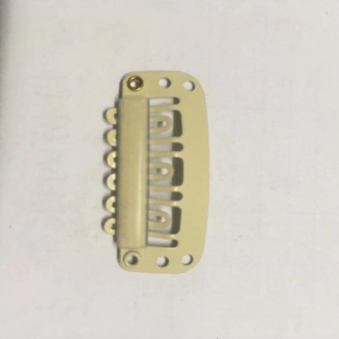 Hair extension clips, wig clips, elastic invisible clips 3.2CM, 6 teeth [Mingli Accessories] Factory direct sales pic 7