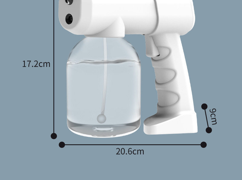 厂家批发无线蓝光电动USB喷雾消毒枪 跨境家用 消毒枪 喷雾消毒器详情13