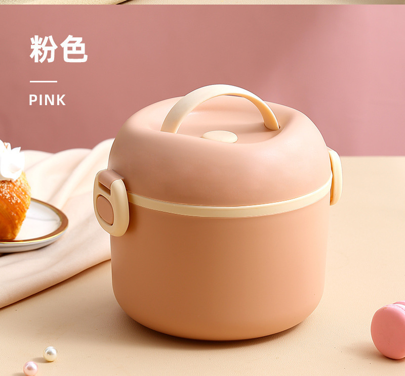 新款学生饭盒微波炉专用可加热便当盒上班族成人食品级不锈钢饭盒详情16