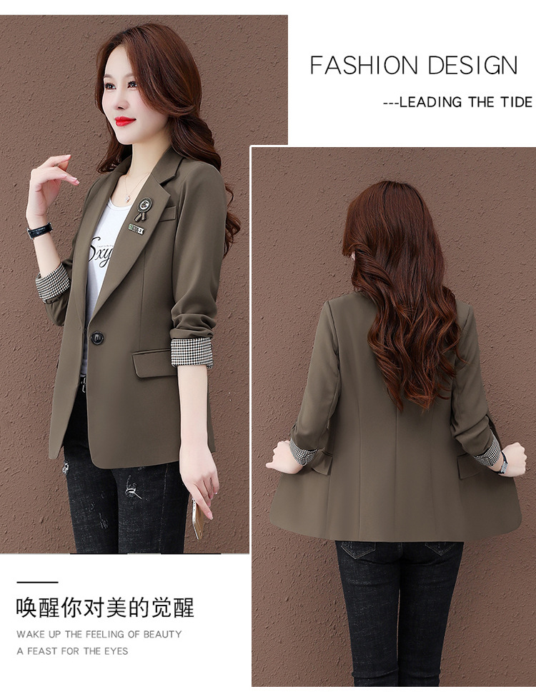 小西装外套短款2022年春秋款流行小个子气质韩版修身女士西服外穿详情10