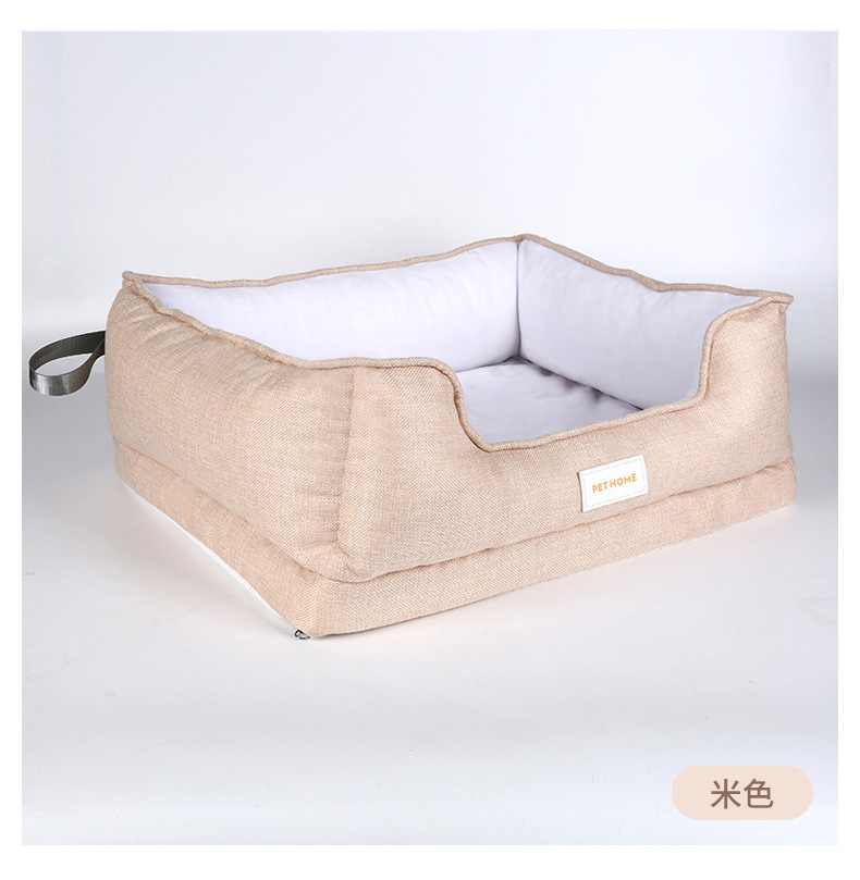 Pet bed, suitable for all seasons, detachable and washable. Memory foam dog bed, comfortable, soft, non-sticky and warm. Cat bed, pet bed pic 4