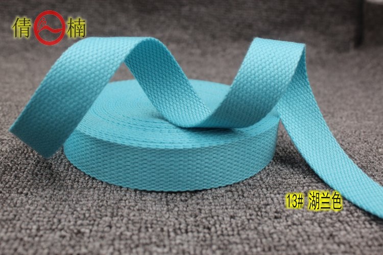 Factory direct supply and in stock: 25mm wide black and white colored cotton woven straps, canvas belts, luggage, hand-held shoulder straps, binding straps, clothing, shoes, hats, decorative accessories pic 15