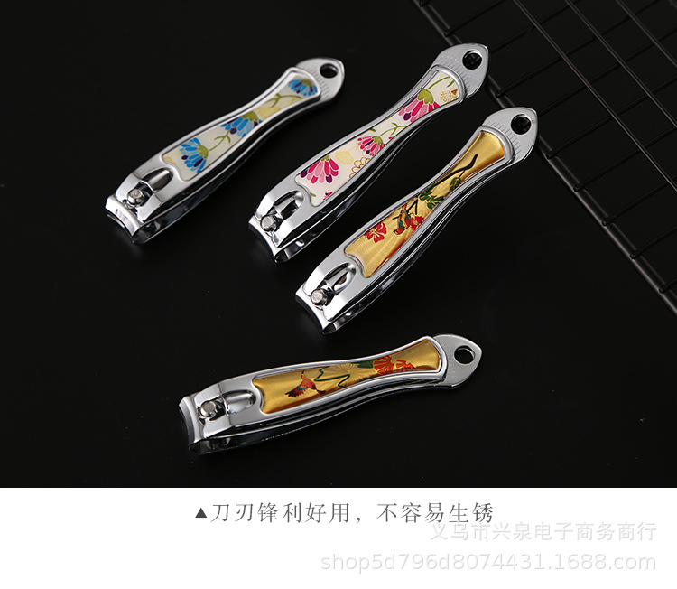 Stainless steel flat-mouthed nail clippers, nail pliers, nail knives, large nail knives, nail trimming scissors for adults, one yuan supply pic 4
