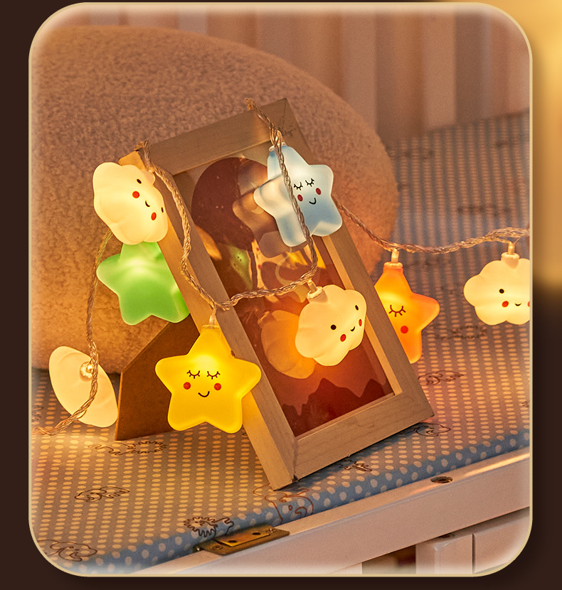 彩虹云朵小彩灯卧室布置装饰灯儿童帐篷灯房间挂灯露营氛围装饰灯详情13