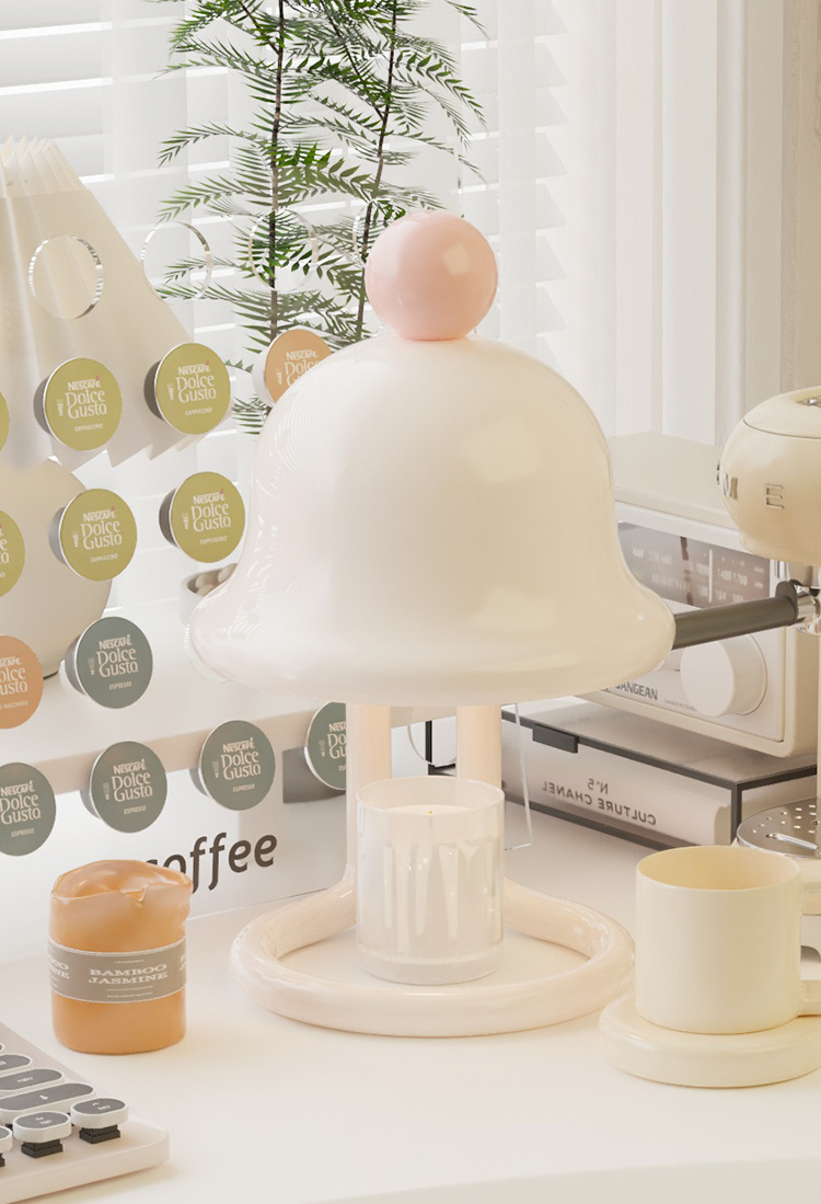 融蜡灯蜡烛香薰灯小众高级照明功能两用台灯插电款氛围灯中山灯具详情8