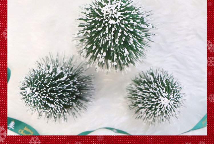 The hot-selling mini snow-covered velvet Christmas tree, Christmas decoration with a simulated wooden base and a pagoda tree window display, is now in full bloom pic 44