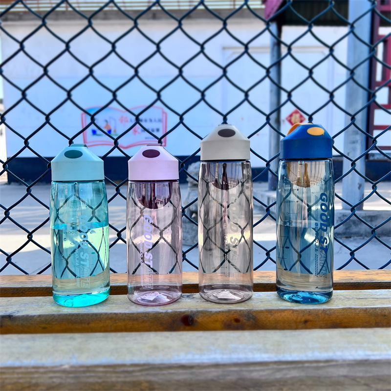 Shanghe Lock&Lock high appearance level, simple and portable plastic space cup, male and female students, filter for making tea, summer hand-held large-belted water cup pic 5