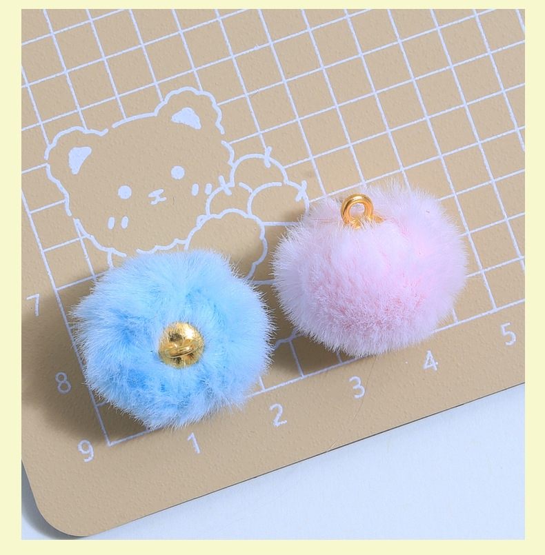 彩色小毛球吊坠新款手工diy饰品配件创意挂件钥匙扣材料批发详情27