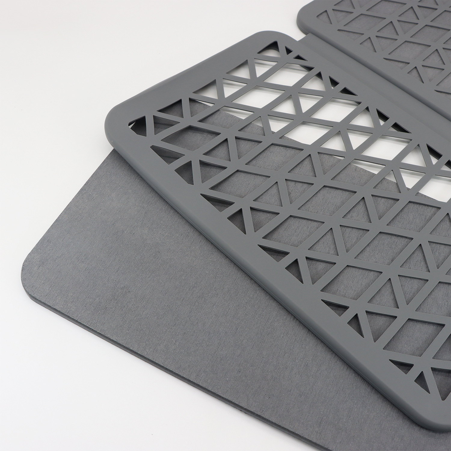 HYTSOW/ Huiyuan kitchen drying mat: Modern, fashionable, creative, simple and elegant, high-end dining mat, square silicone draining mat, diatomite quick-drying, gray diatom mud absorbent mat pic 24