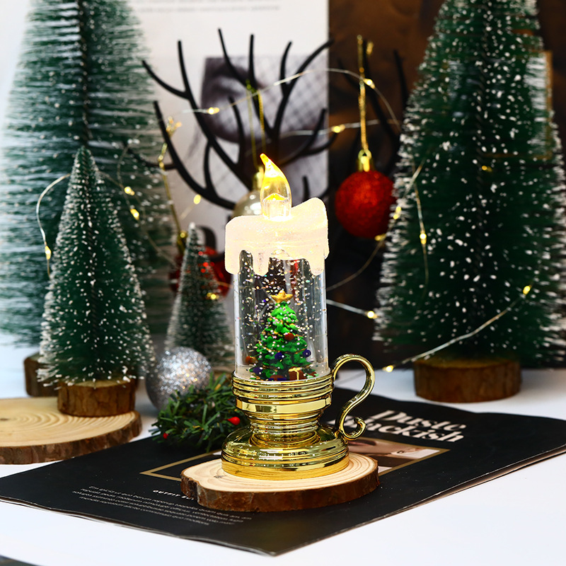 New Christmas wind light LED electronic candle Santa Claus Night Light Saint pic 9