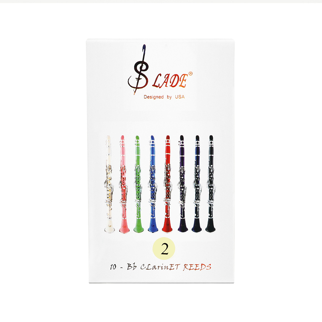 LADE萨克斯哨片10片2/2.5/3号芦苇哨片黑管中音次中音萨克斯簧片详情10