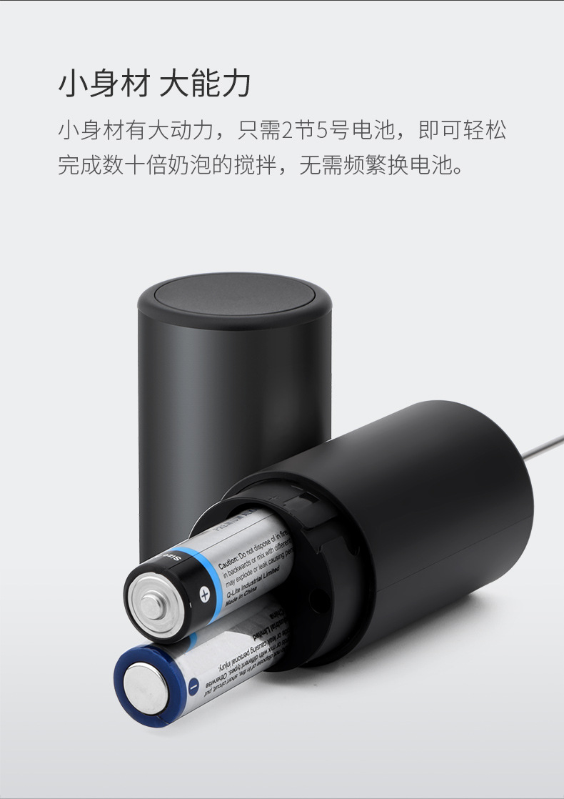 Cross-border new product: Electric milk frother, portable coffee cream milk mixer, color box packaging, automatic milk frother pic 13