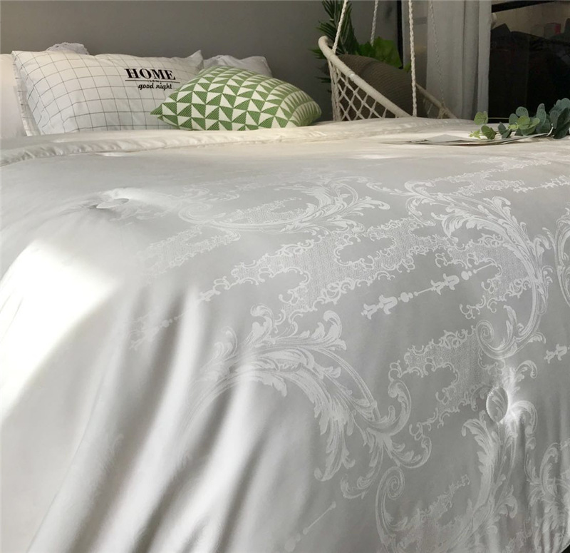 Light luxury 60S soy protein jacquard fiber quilt core, spring and autumn quilts, winter quilts, single and double soft quilts for students pic 10
