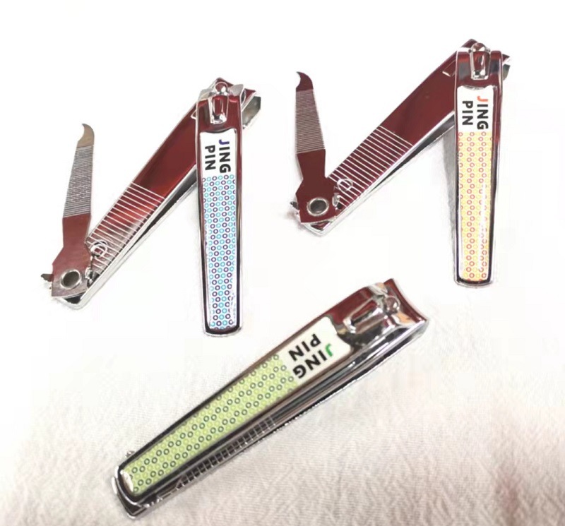 211 Nail clippers, large alloy flat nail clippers, rubber nail clippers wholesale, nail trimming with file pic 4