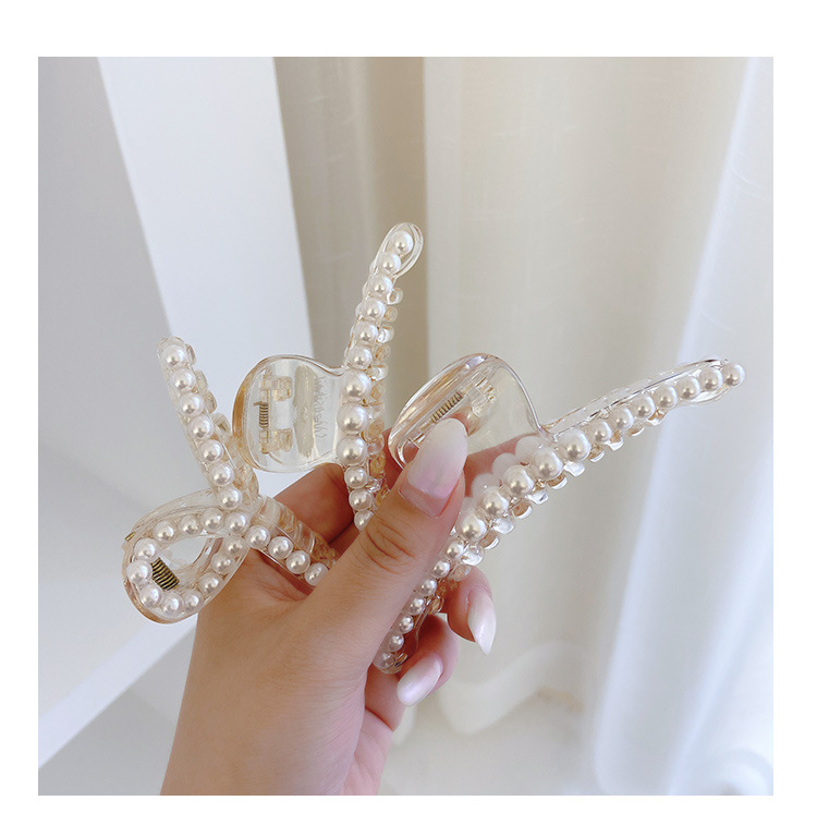 法式抓夹后脑勺发夹女ins韩国气质发卡头饰亚克力蝴蝶鲨鱼夹批发详情20