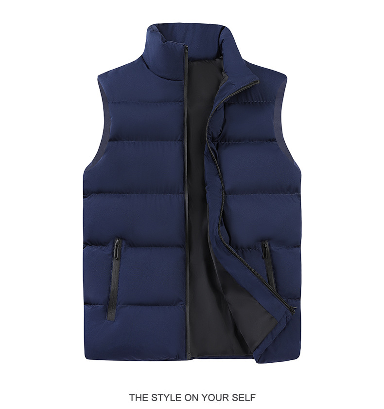 The new down cotton vest for men in autumn and winter is a casual, loose and bag-sized waistcoat for men pic 46