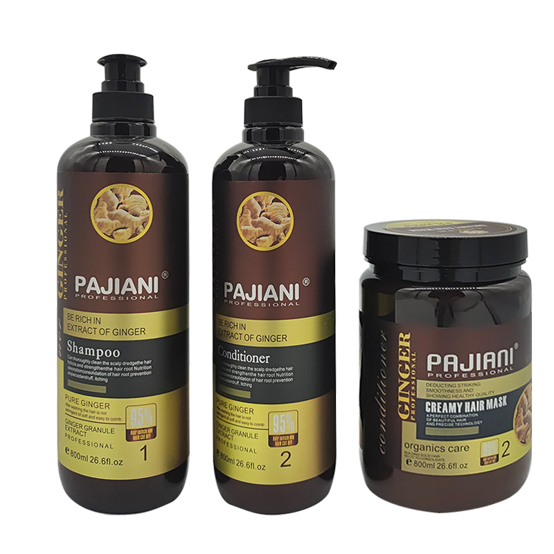 PAJIANI防掉发营养生姜洗发水滋养滋润洗发水800ml专供非洲市场详情2