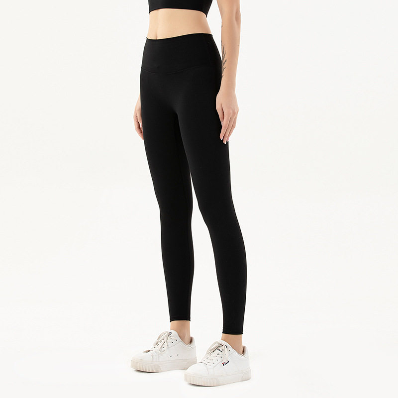 New high-waisted stretch yoga pants without embarrassing lines, tight-fitting running yoga wear for women, and hip-lifting fitness pants pic 22