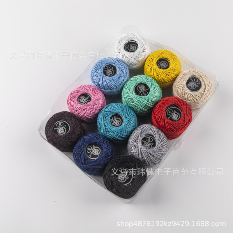 Handmade DIY colored embroidery thread, cross-stitch thread, embroidery thread, hand-woven crochet thread, lace embroidery thread, cross-border direct sales pic 5