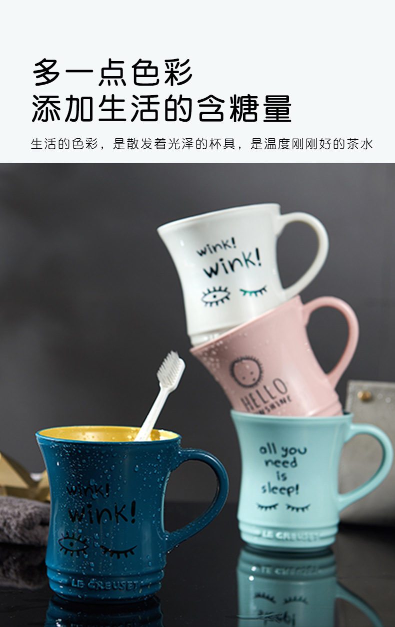 Factory direct supply creative two-color mini waist drinking cup, large cup mouth mouthwash toothbrush cup, simple multi-color brushing cup pic 6