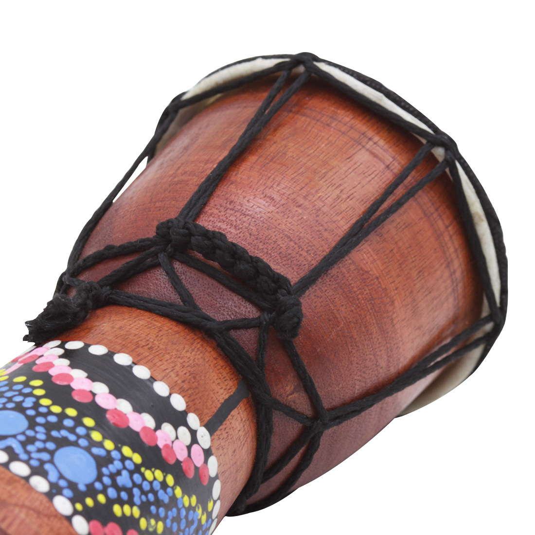 Wholesale handcrafted 4-inch African drums for children, adults, beginners, Lijiang hand drums, percussion instruments, 4-inch African drums, random pic 12