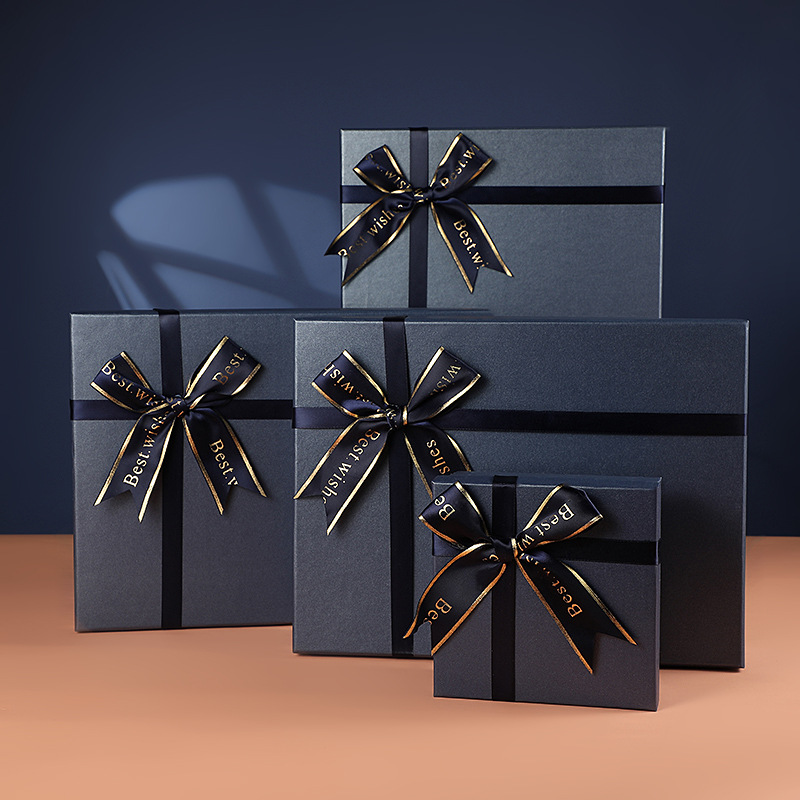 Black gift box, empty box, wholesale gift box, birthday souvenir gift box, present box, super large and high-end gift packaging box pic 12