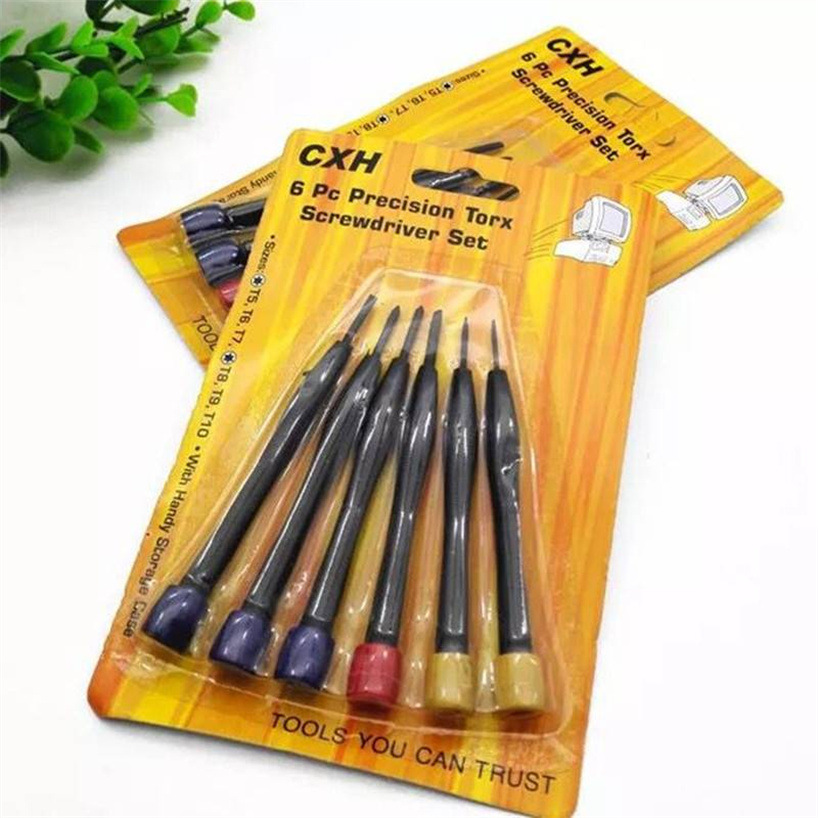 6PC card-mounted computer tools, watch repair screwdrivers, mobile phone repair screwdrivers, multi-purpose two-yuan hardware pic 4
