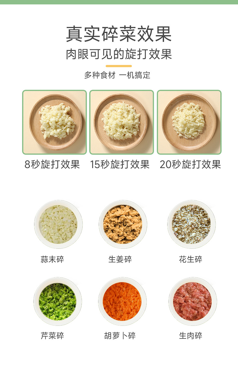 Gatlin vegetable cutter, mini wireless electric garlic paste magic tool, garlic paste mashing machine, garlic cutting, pressing, pulling and stirring machine pic 1