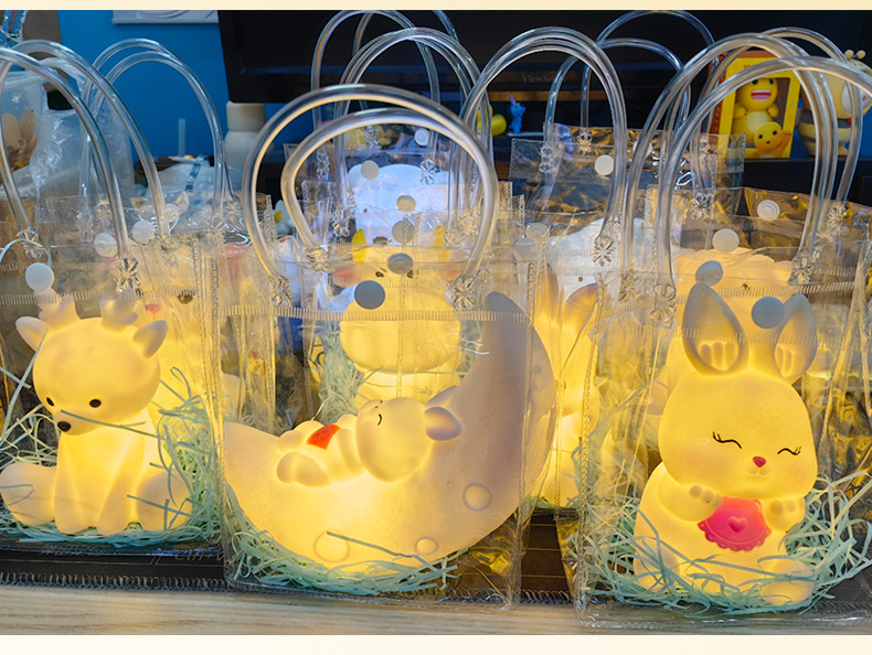 创意卡通可爱兔子小夜灯儿童卧室床头夜用台灯夜市地摊灯饰批发详情15