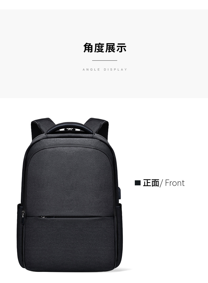 Customized large-capacity computer business backpacks with logo printing, corporate gifts, customer souvenirs, and employee benefits pic 15