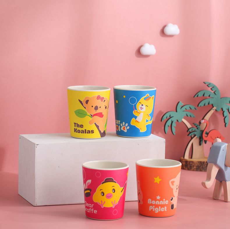 Zhimiado bambú fibra niños beber tazas beber tazas bebé beber tazas enjuague de boca madre tienda de suministros pic 1