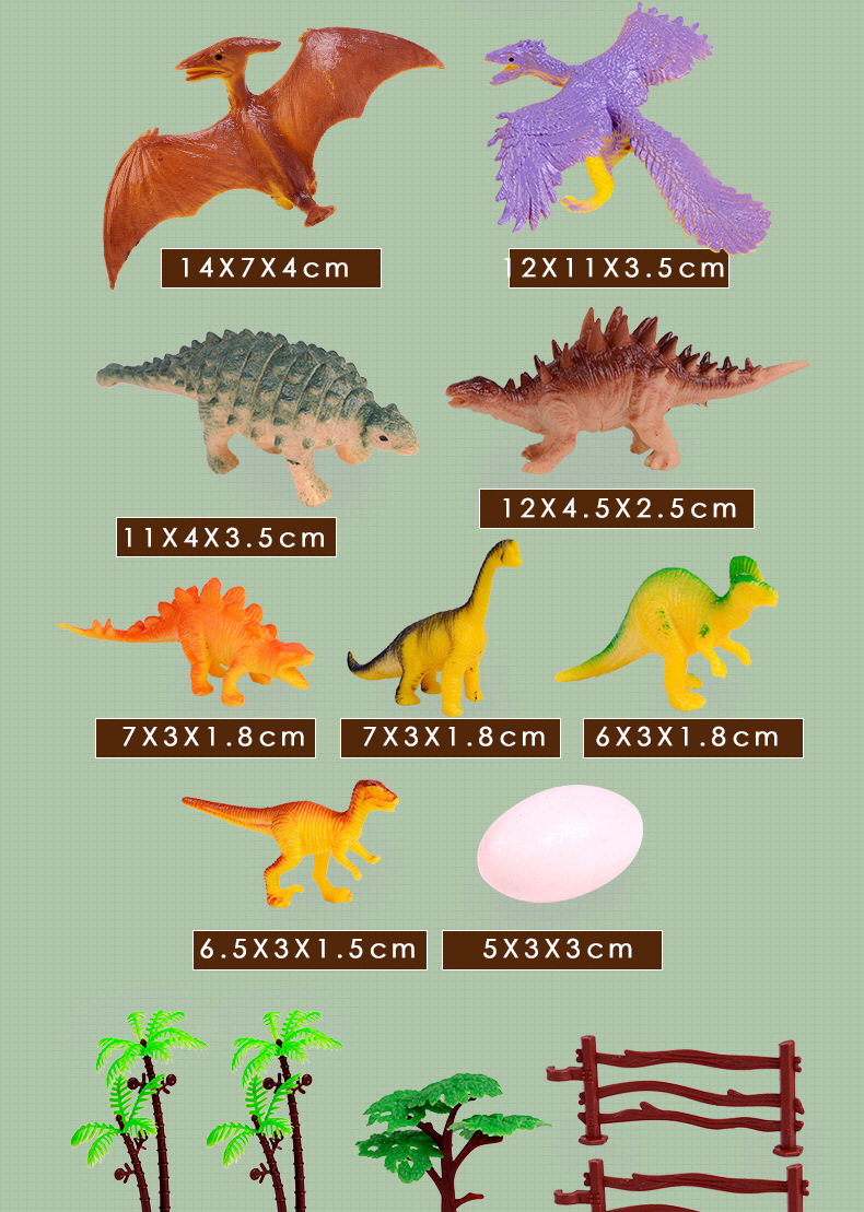 跨境儿童仿真恐龙动物模型恐龙世界恐龙家族儿童森林动物模型详情22