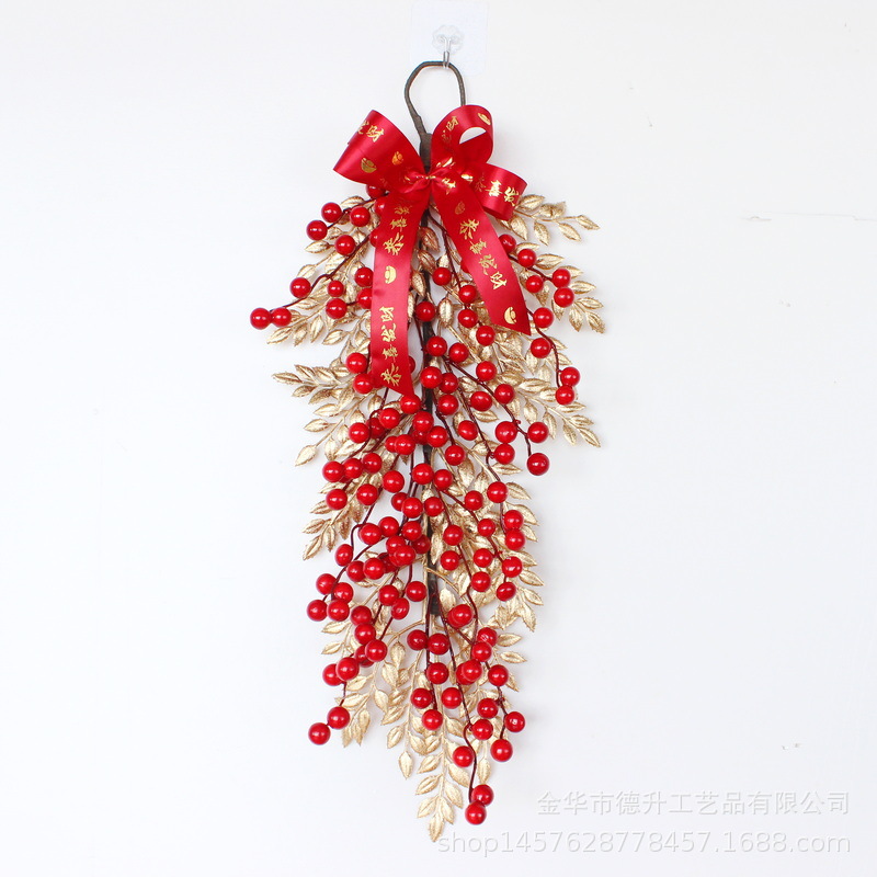 Housewarming New Year decorations, New Year decorations, red fruit and fortune fruit pendants, home, hotel and restaurant opening Spring Festival decorations pic 9